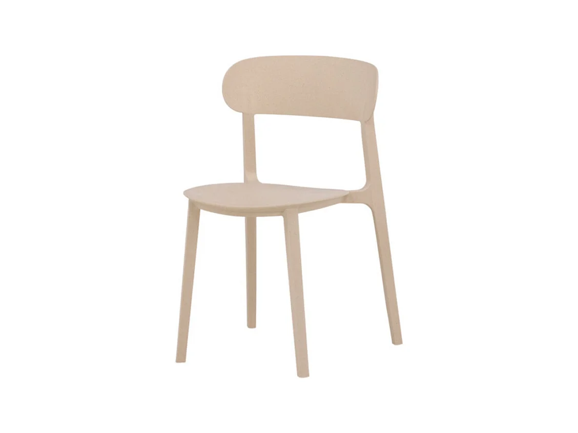 Åstol chaise de salle à manger plastique beige