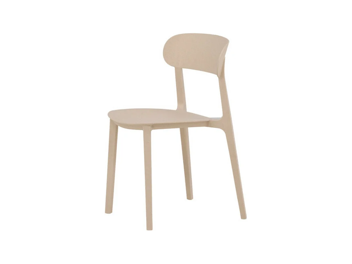 Åstol chaise de salle à manger plastique beige
