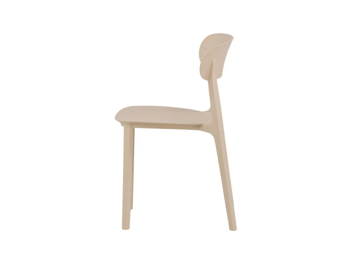 Åstol chaise de salle à manger plastique beige