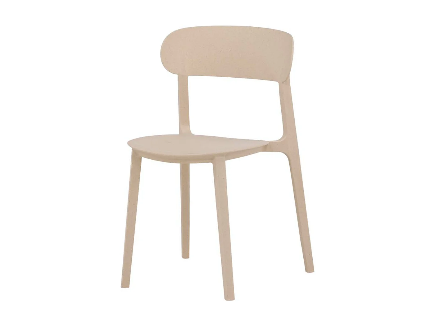 Åstol chaise de salle à manger plastique beige