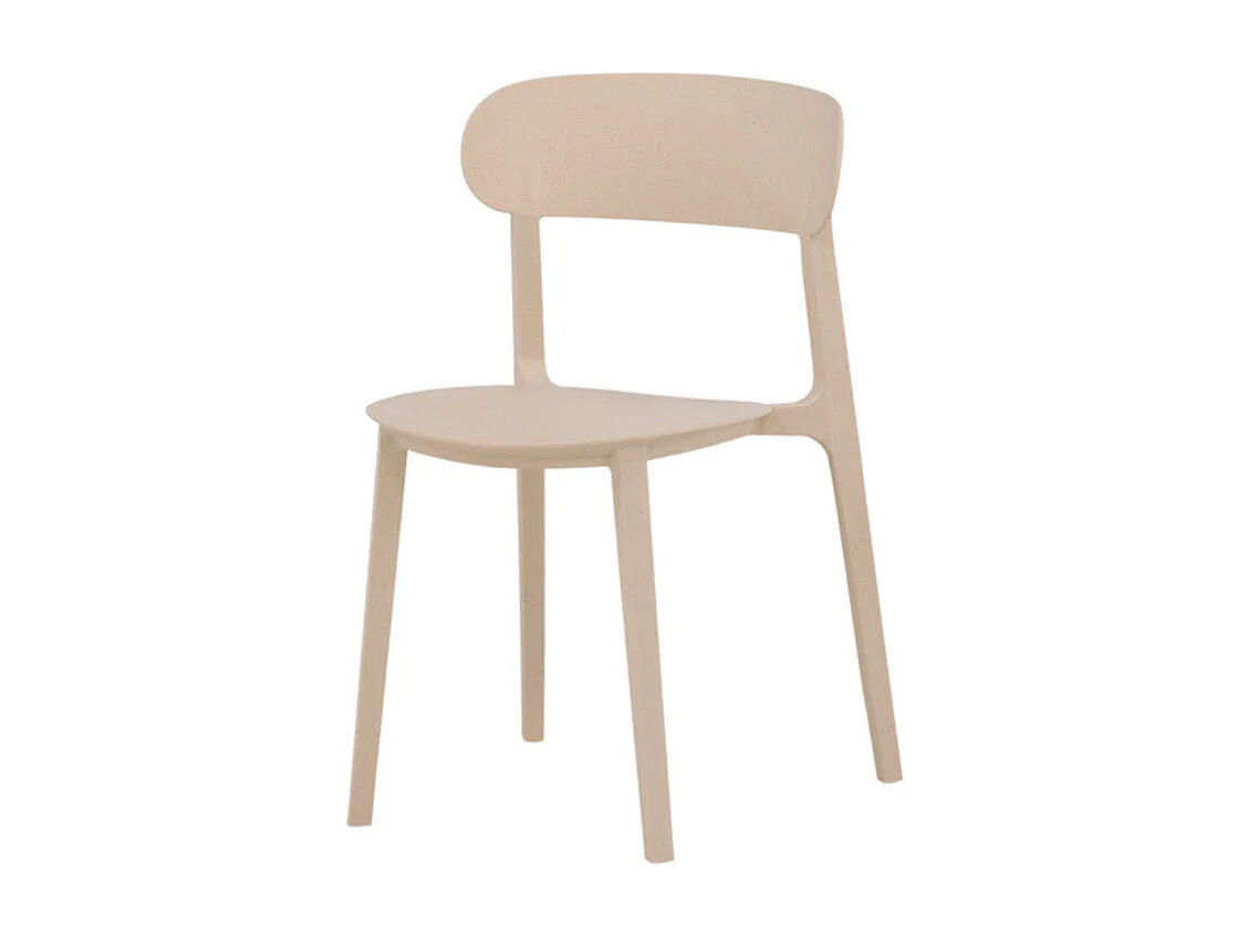 Åstol chaise de salle à manger plastique beige