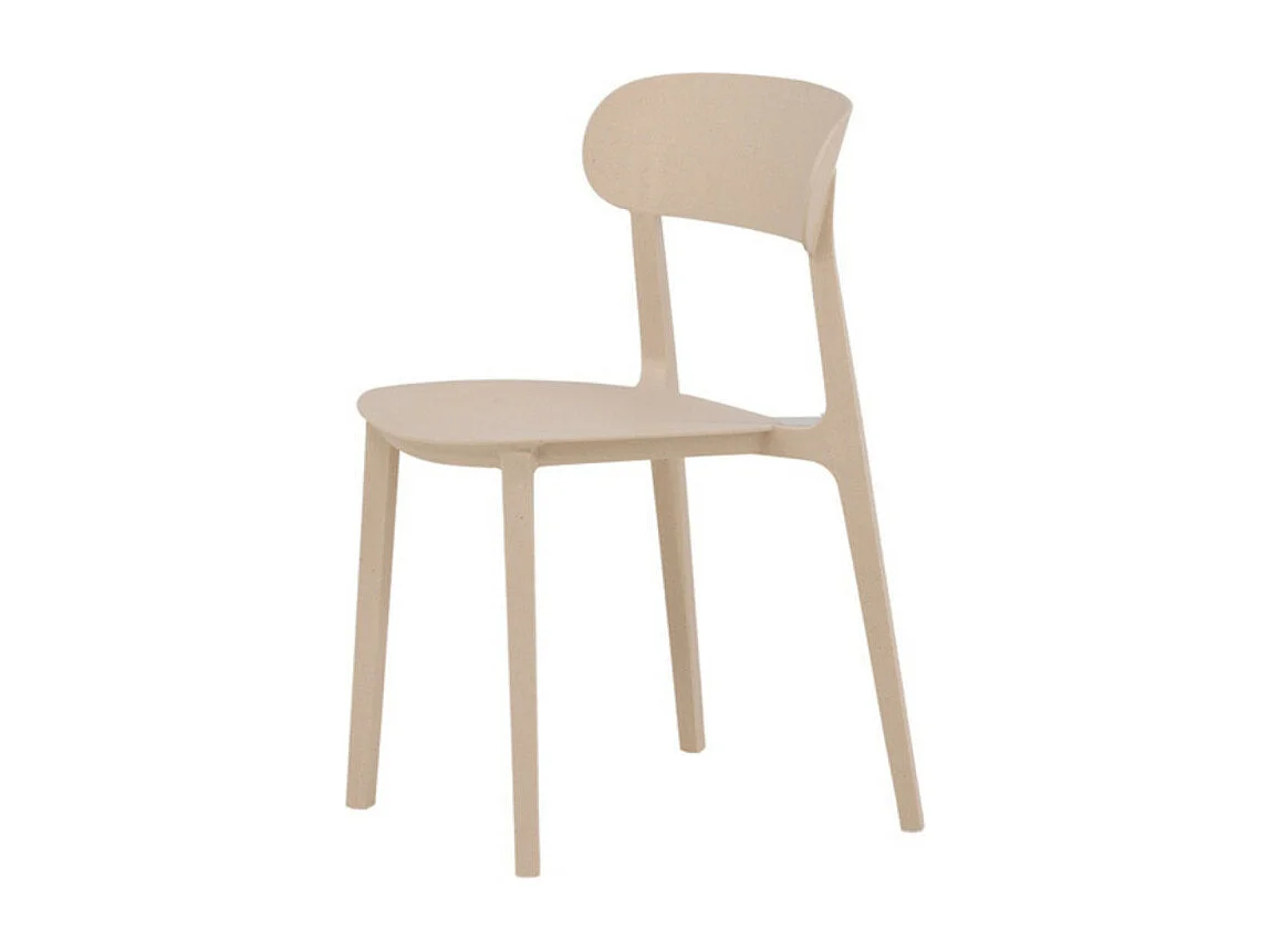 Åstol chaise de salle à manger plastique beige