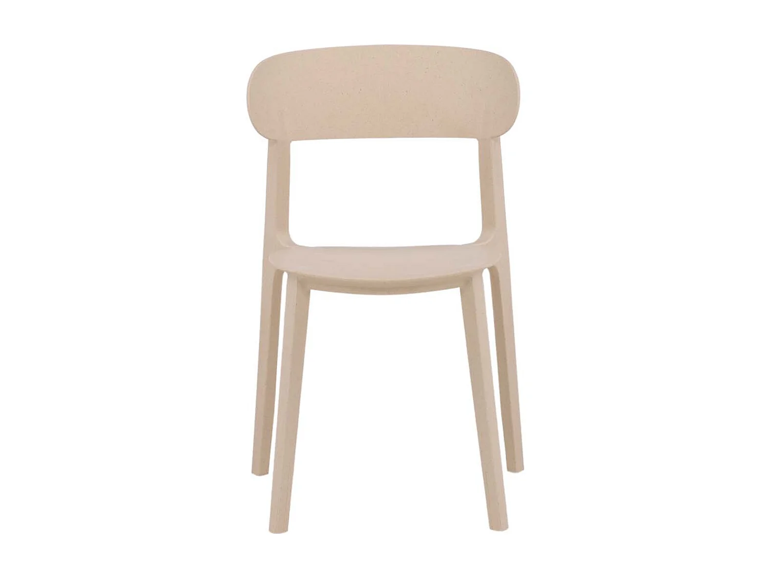 Åstol chaise de salle à manger plastique beige