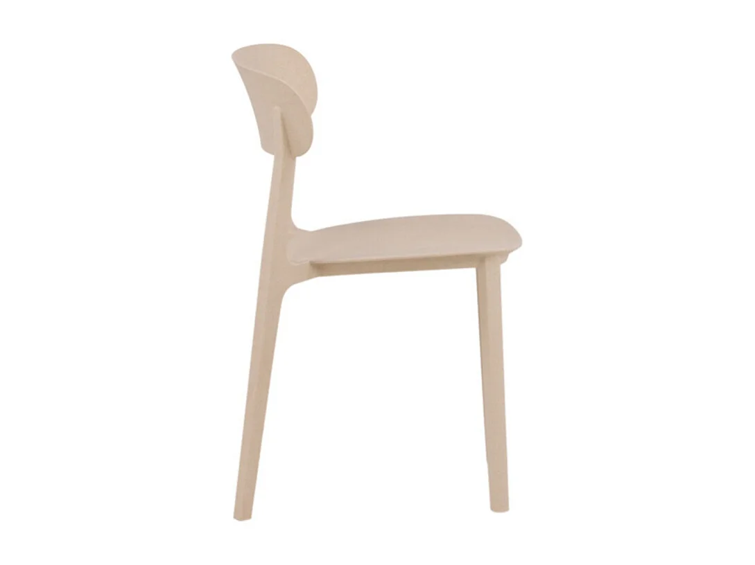 Åstol chaise de salle à manger plastique beige