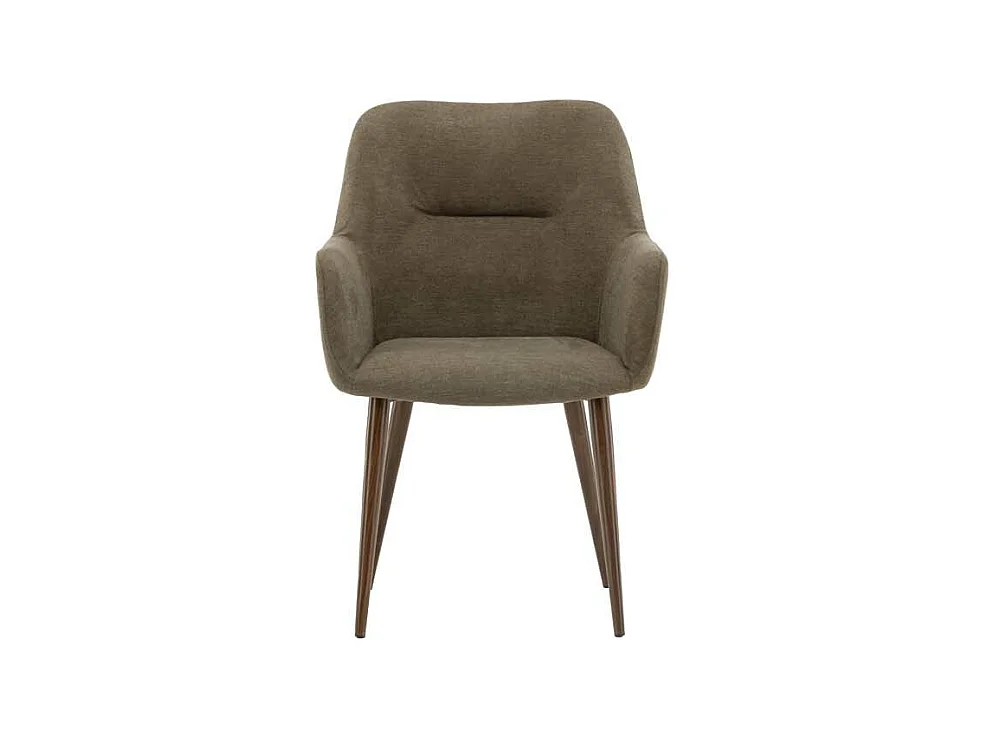 Tomorrow chaise de salle à manger avec accoudoirs marron