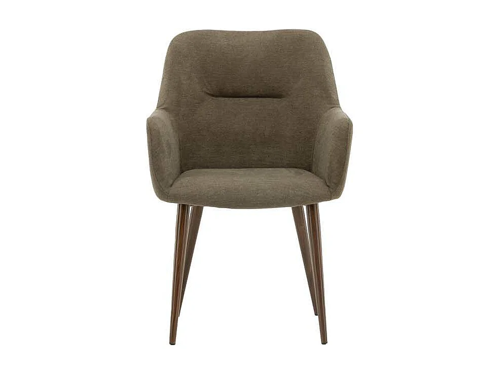 Tomorrow chaise de salle à manger avec accoudoirs marron