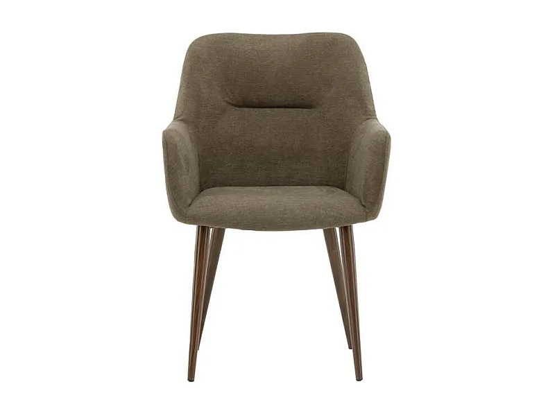 Tomorrow chaise de salle à manger avec accoudoirs marron