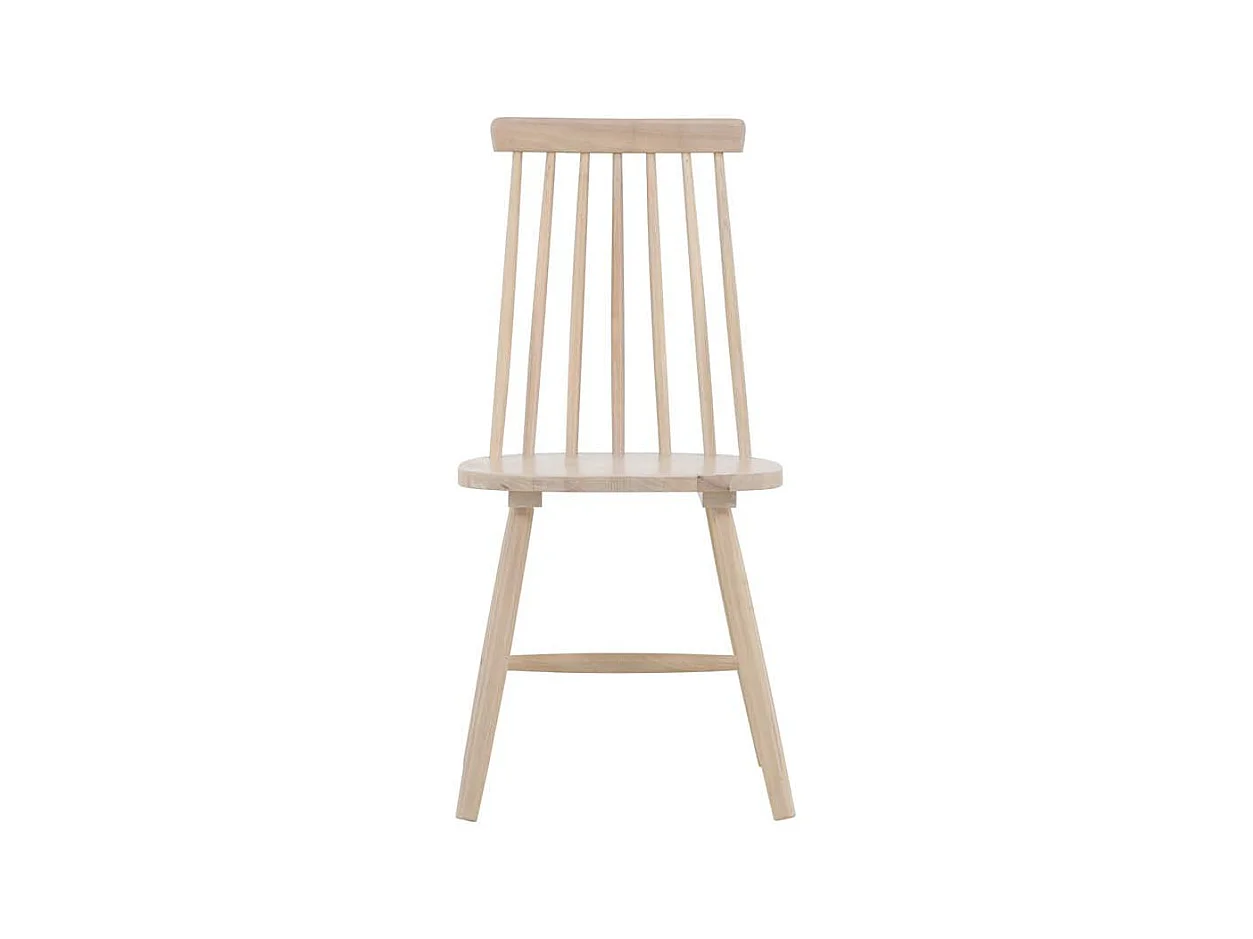 Lönneberga chaise de salle à manger bois whitewash