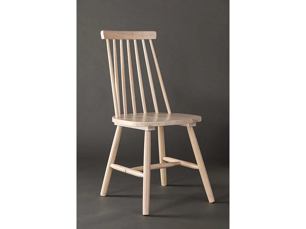 Lönneberga chaise de salle à manger bois whitewash