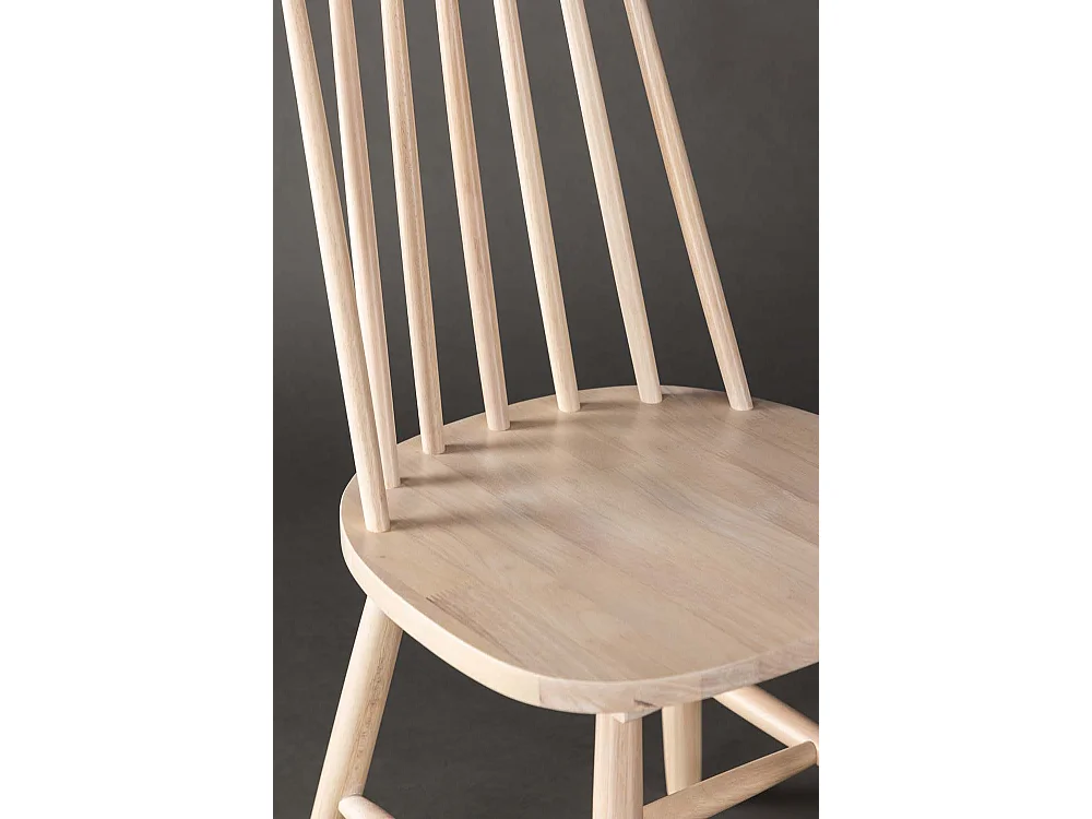 Lönneberga chaise de salle à manger bois whitewash