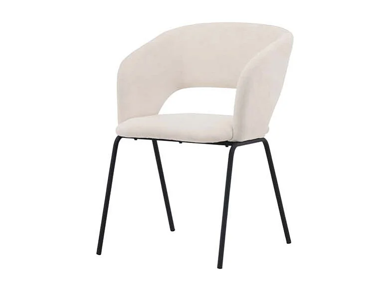 Day chaise de salle à manger avec accoudoirs offwhite