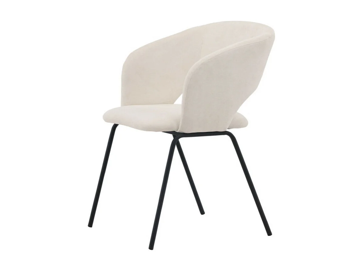 Day chaise de salle à manger avec accoudoirs offwhite