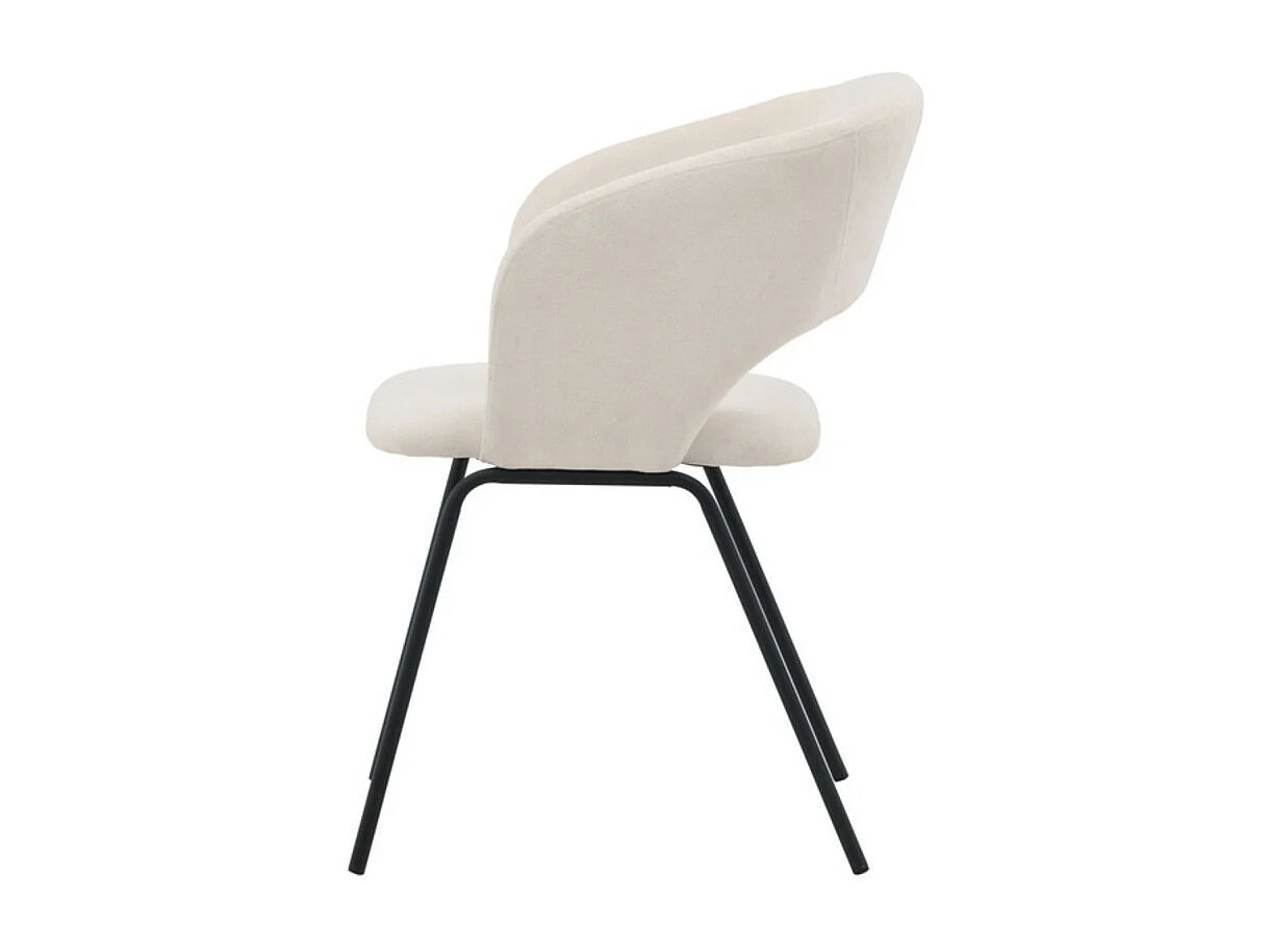 Day chaise de salle à manger avec accoudoirs offwhite