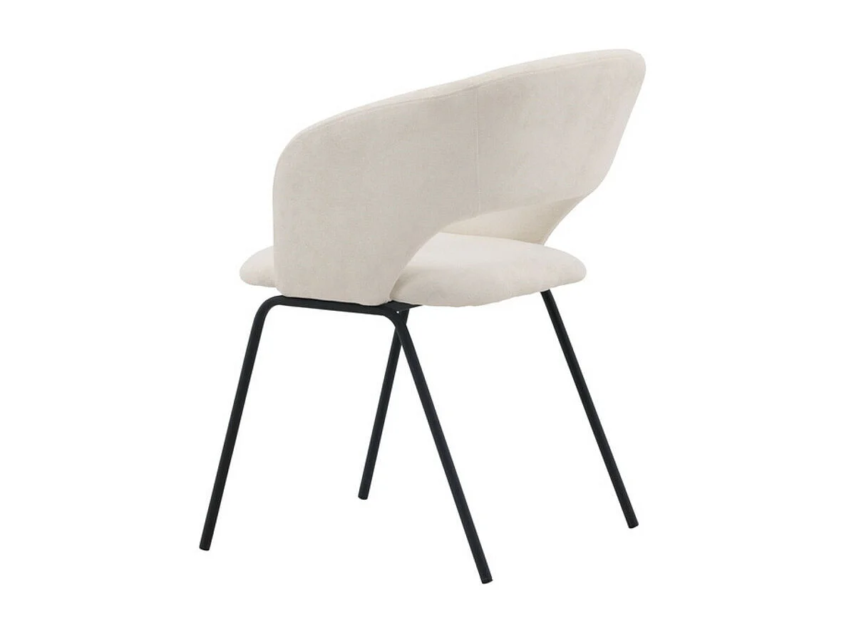 Day chaise de salle à manger avec accoudoirs offwhite