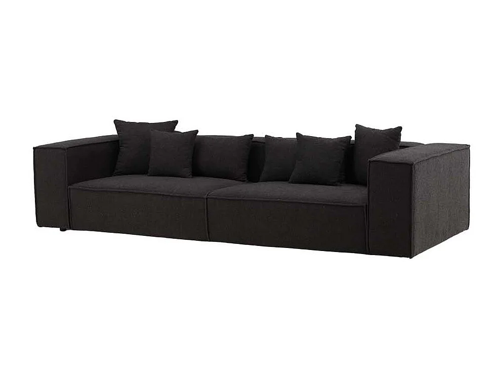 Canapé Droit 4 Places "Gillholmen" 284cm Noir