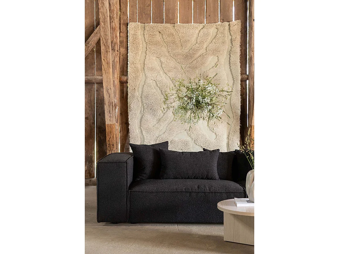 Canapé Droit 4 Places "Gillholmen" 284cm Noir