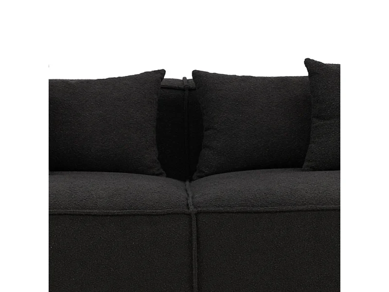 Canapé Droit 4 Places "Gillholmen" 284cm Noir