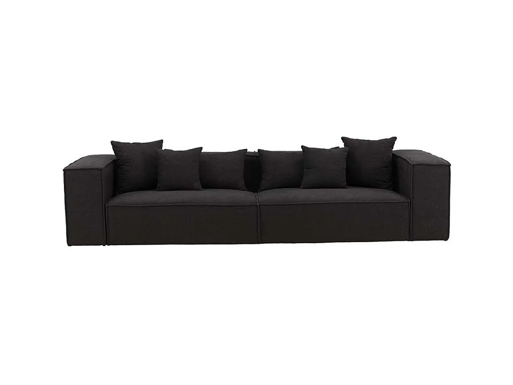Canapé Droit 4 Places "Gillholmen" 284cm Noir