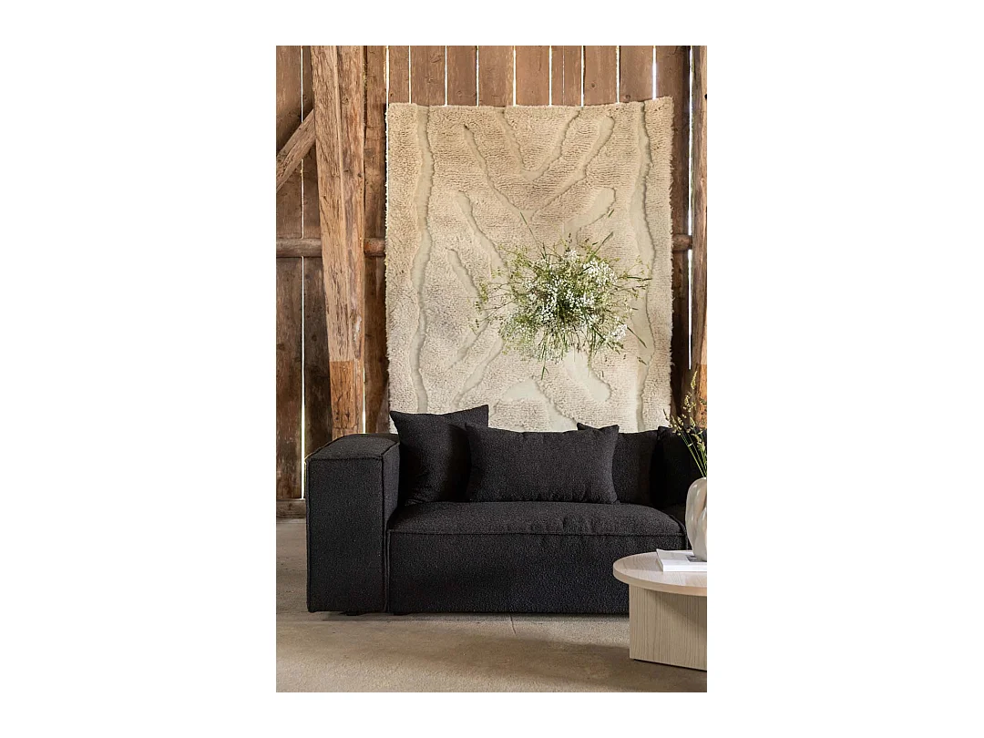 Gillholmen bank 3 persoons zwart.