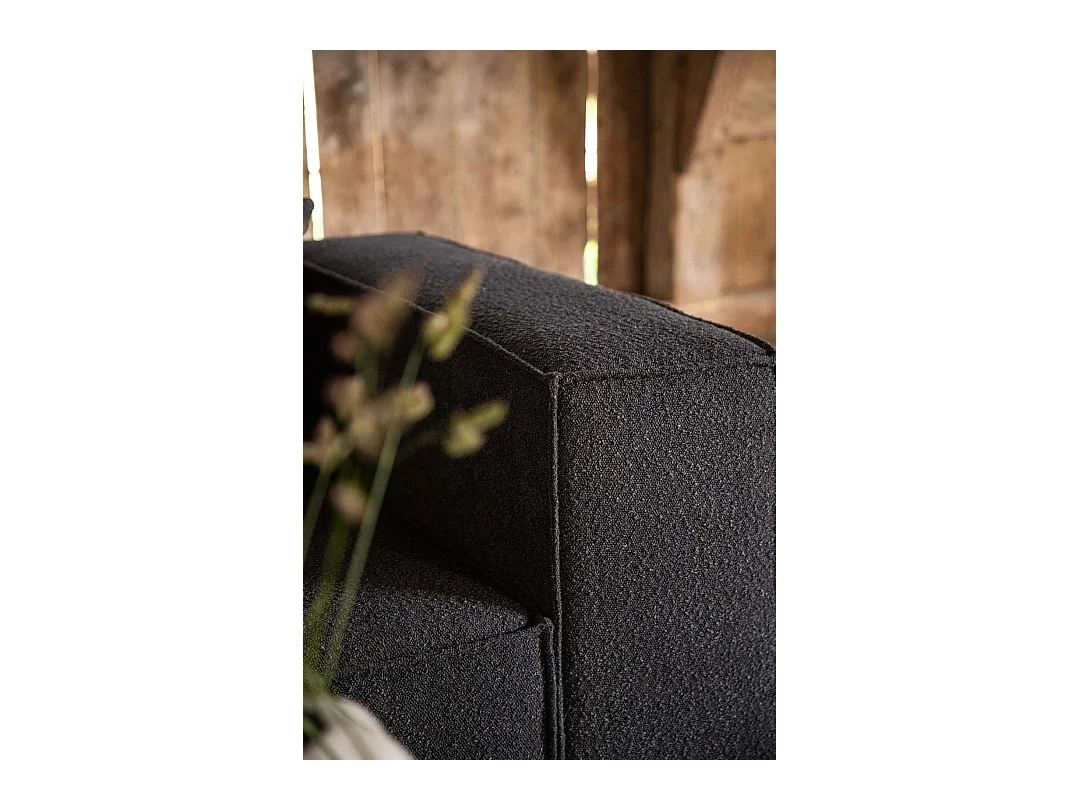 Gillholmen bank 3 persoons zwart.