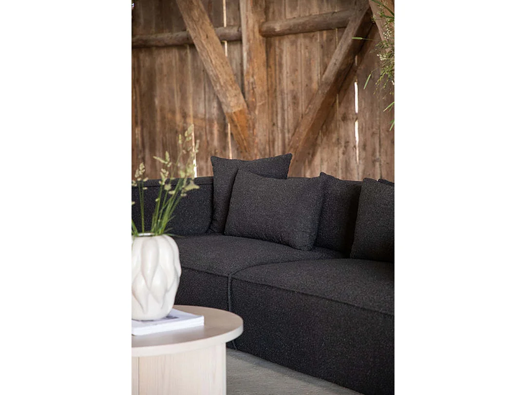 Gillholmen bank 3 persoons zwart.