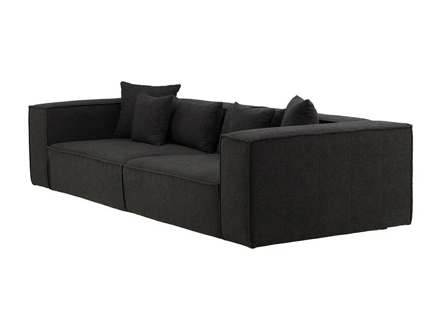 Canapé Droit 4 Places "Gillholmen" 284cm Noir