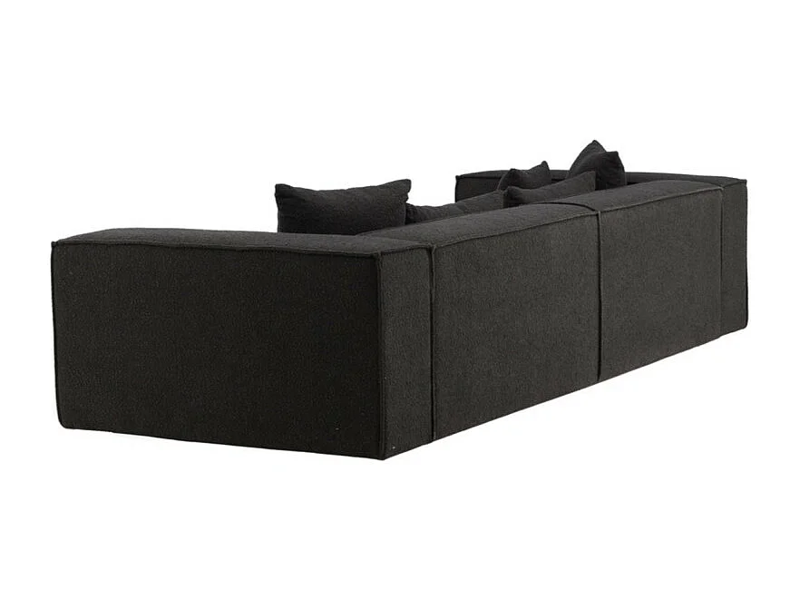 Canapé Droit 4 Places "Gillholmen" 284cm Noir