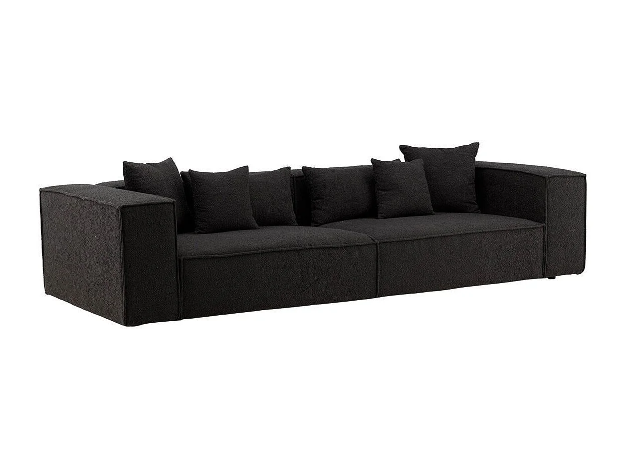 Canapé Droit 4 Places "Gillholmen" 284cm Noir