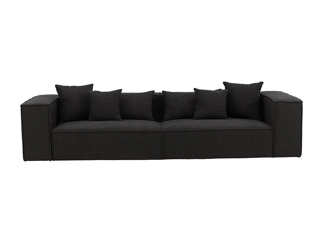 Canapé Droit 4 Places "Gillholmen" 284cm Noir