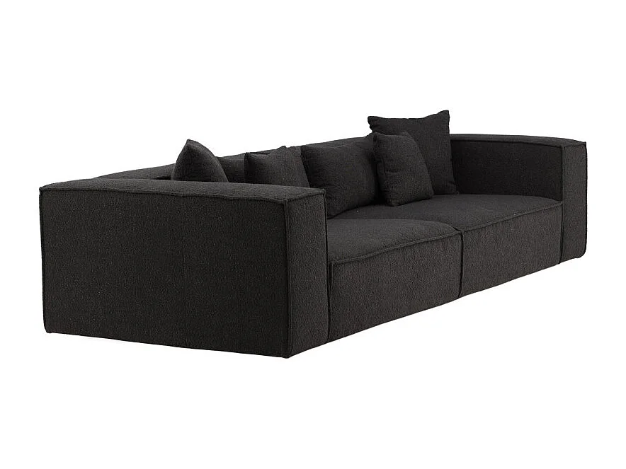 Canapé Droit 4 Places "Gillholmen" 284cm Noir