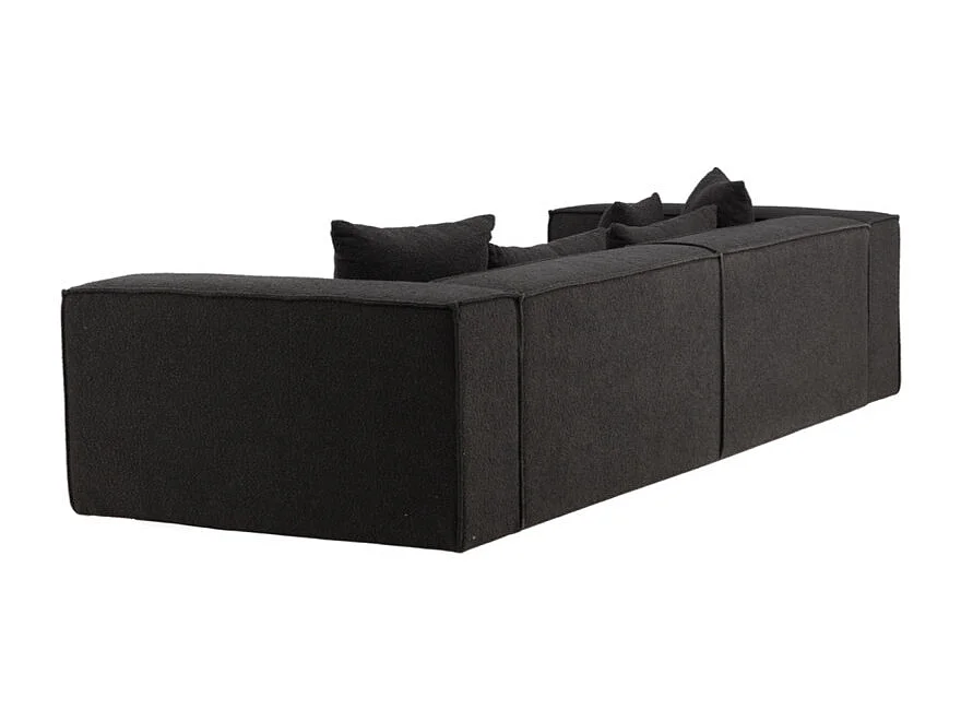 Canapé Droit 4 Places "Gillholmen" 284cm Noir