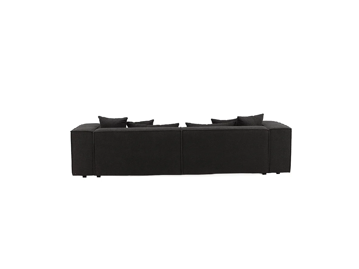 Canapé 4 places en tissu noir GILLHOLMEN