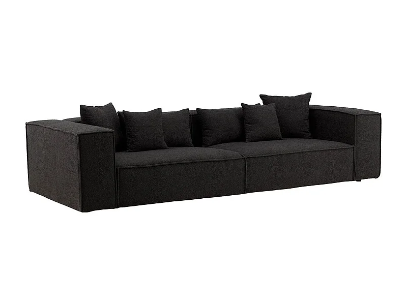 Canapé Droit 4 Places "Gillholmen" 284cm Noir