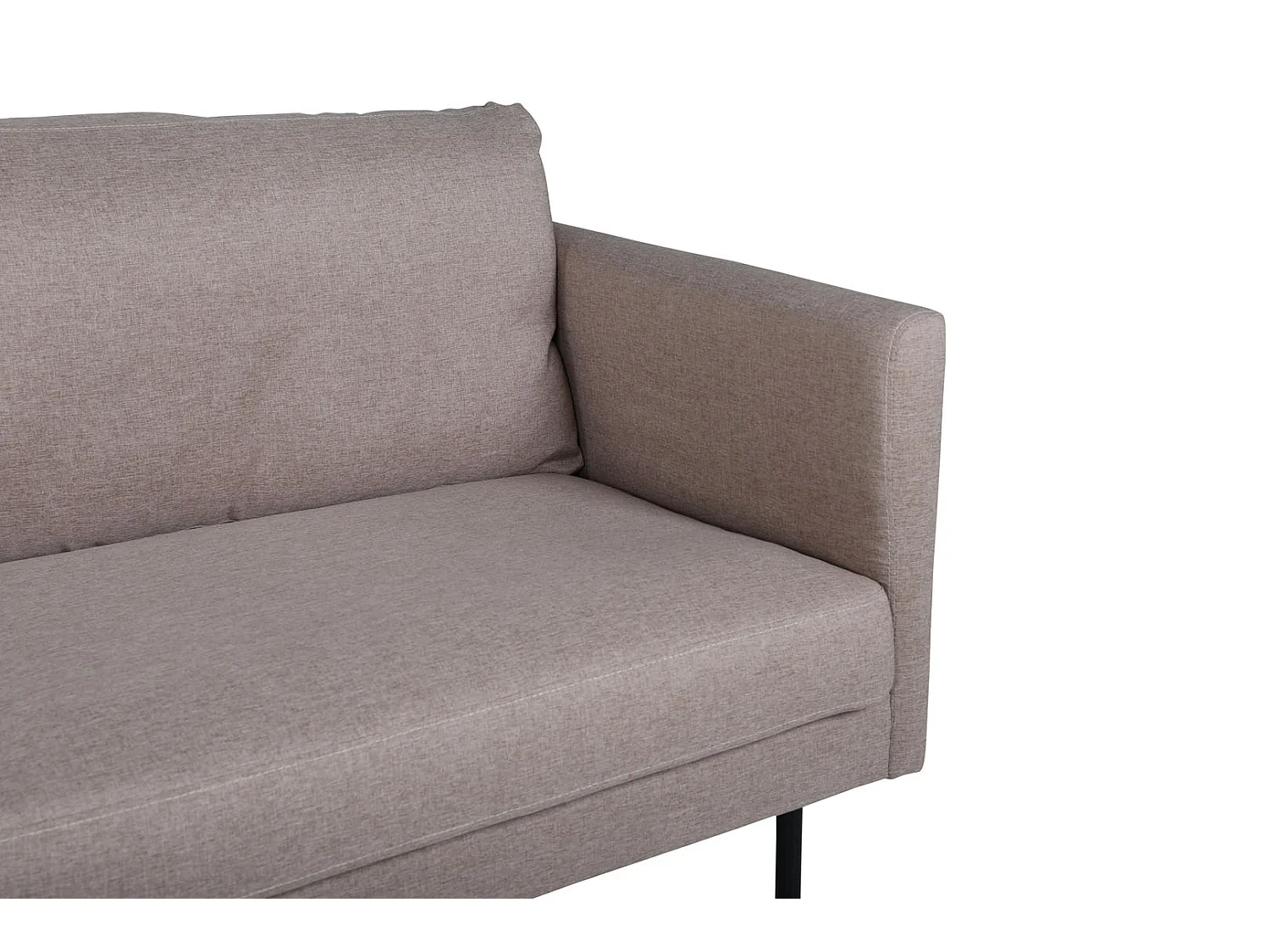 Canapé 3 Places en Tissu "Zoom" 260cm Marron