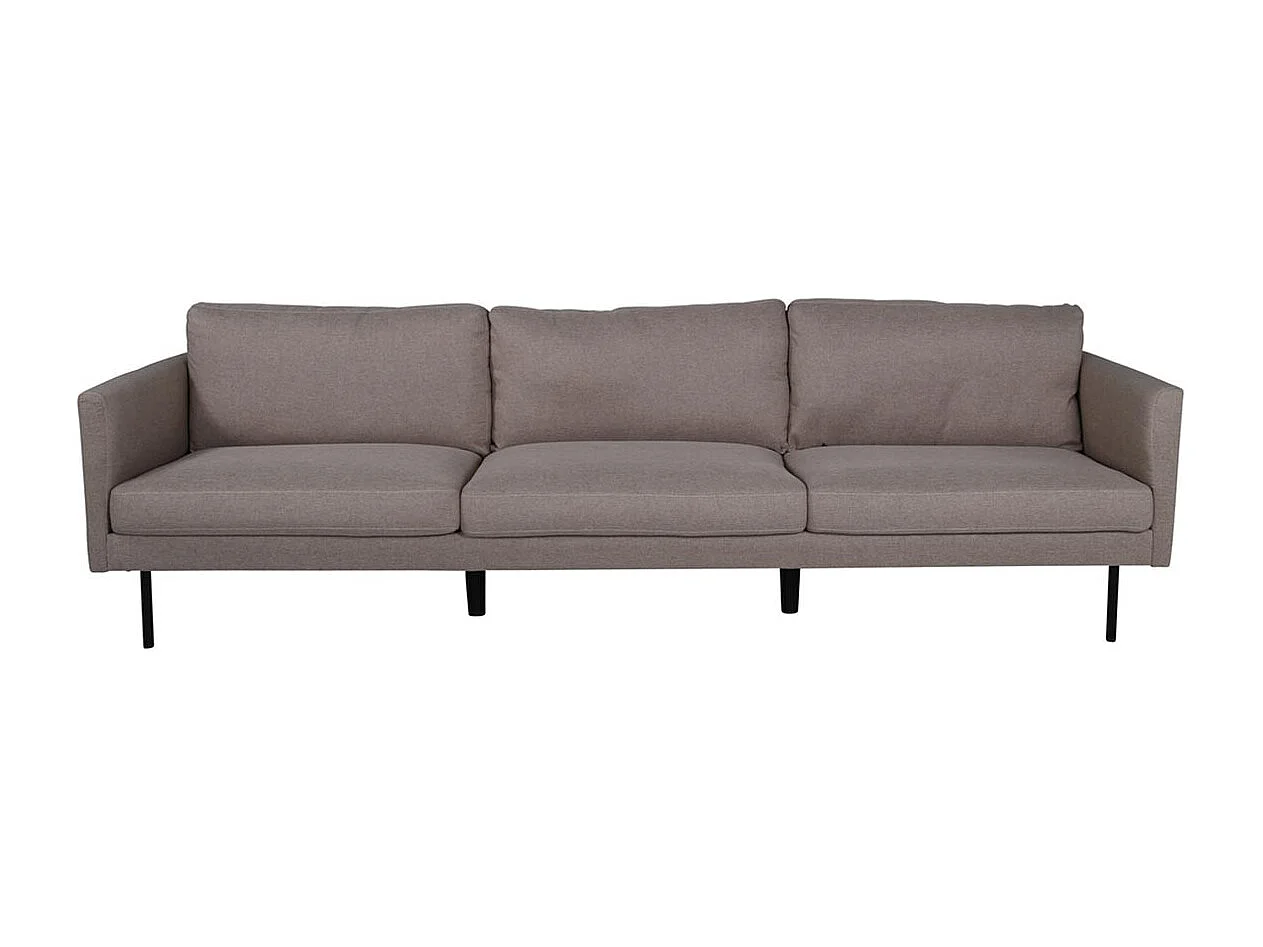 Canapé 3 Places en Tissu "Zoom" 260cm Marron