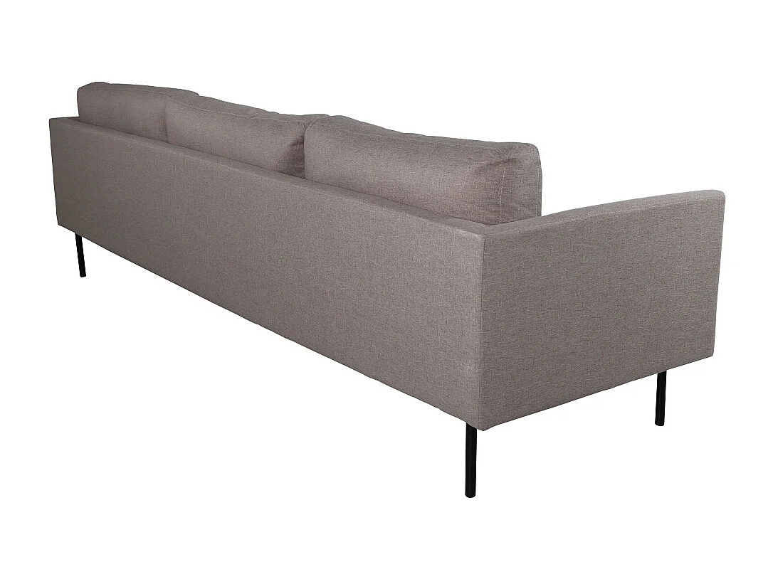 Canapé 3 Places en Tissu "Zoom" 260cm Marron