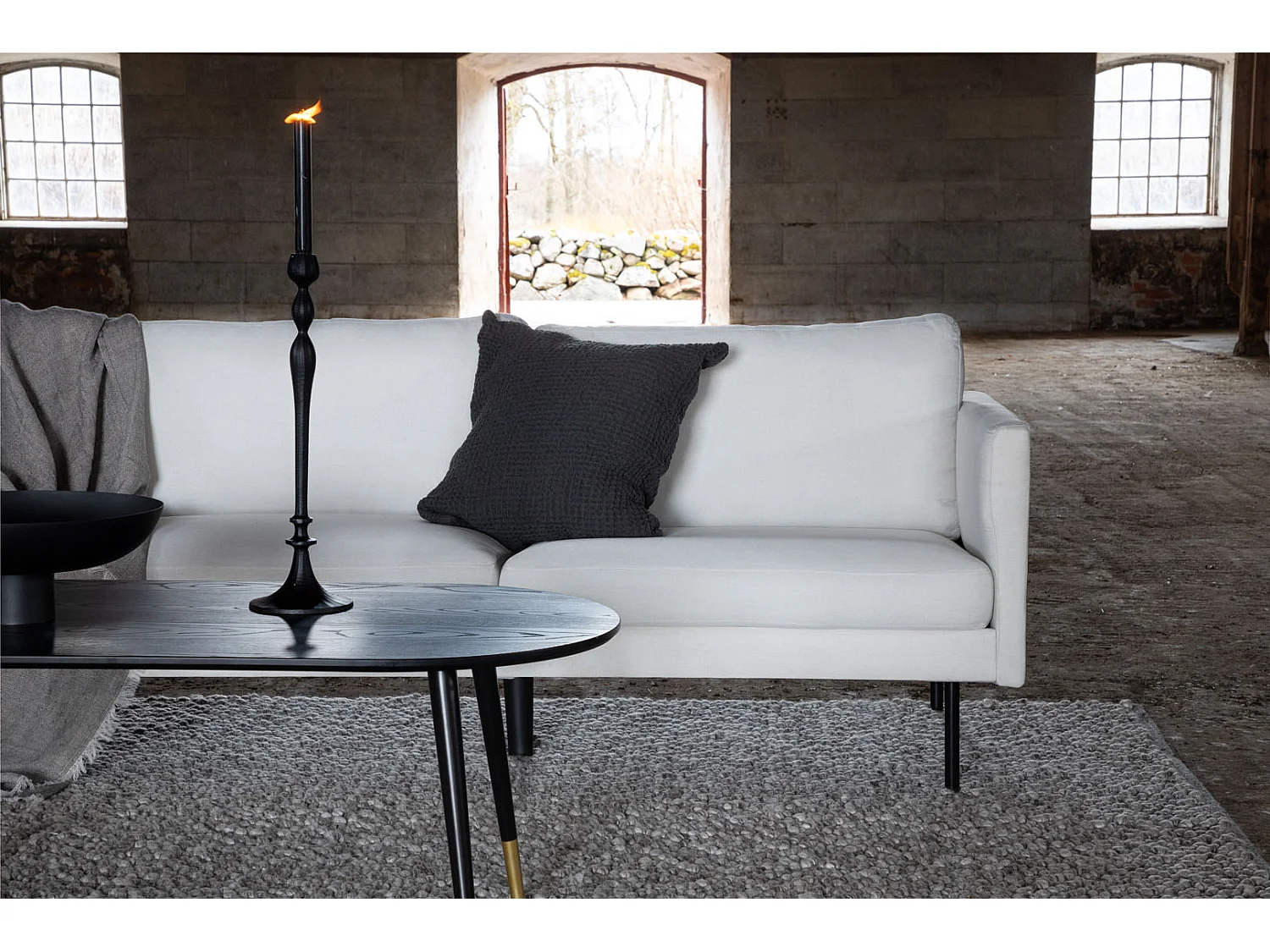 Zoom Sofa 3 Personen hellbeige.