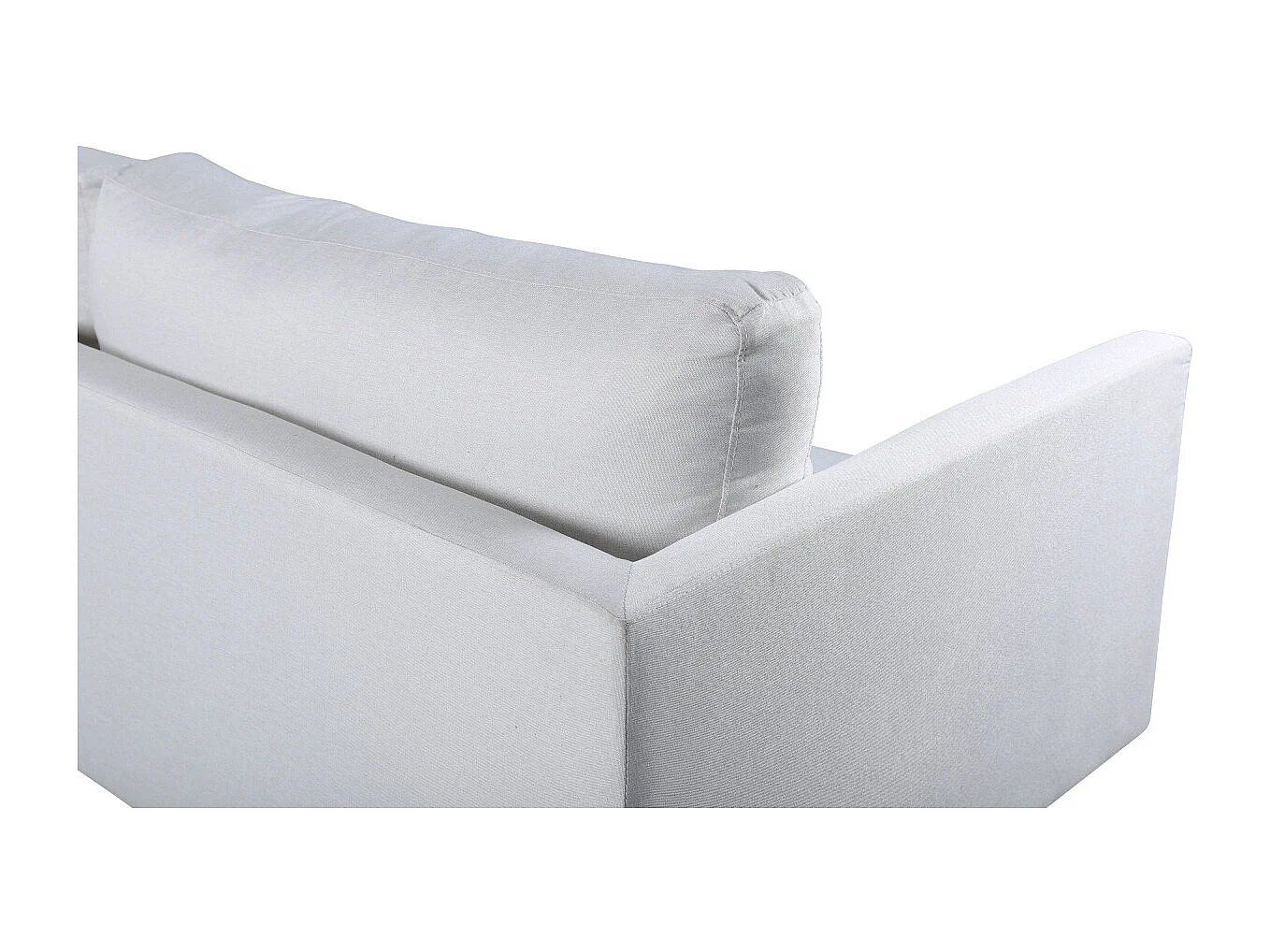 Canapé 3 Places en Tissu "Zoom" 260cm Beige Clair