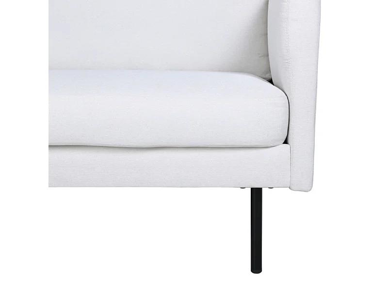 Canapé 3 Places en Tissu "Zoom" 260cm Beige Clair