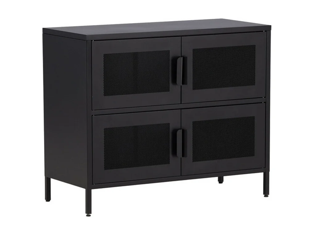 Nett Sideboard 4 Türen schwarz.