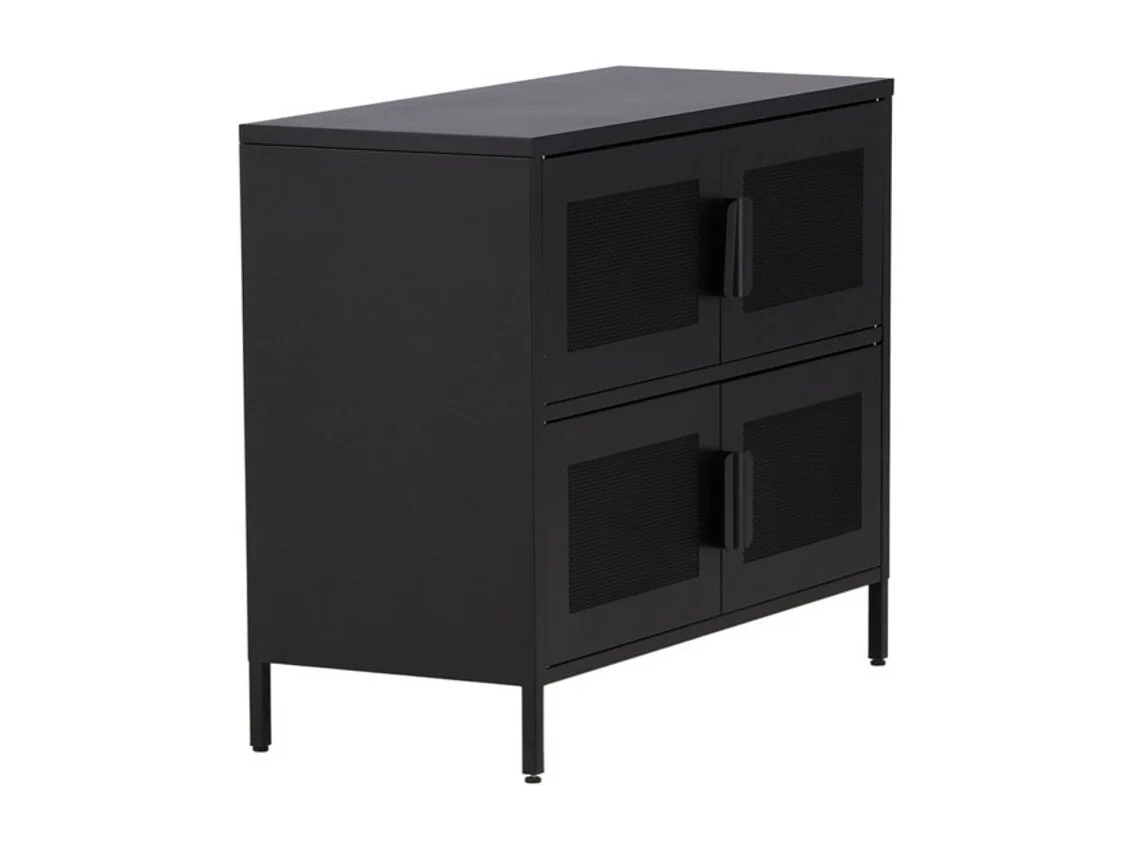 Nett Sideboard 4 Türen schwarz.