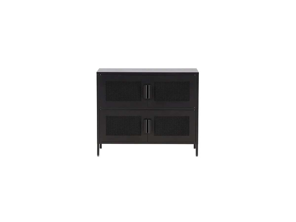 Nett dressoir 4 deuren zwart.