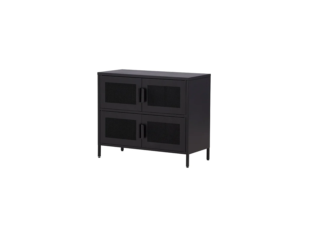 Nett dressoir 4 deuren zwart.