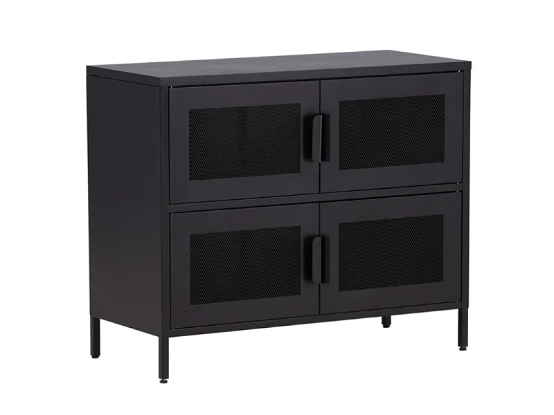 Nett dressoir 4 deuren zwart.