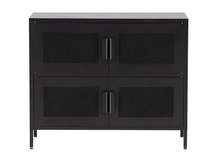 Nett dressoir 4 deuren zwart.