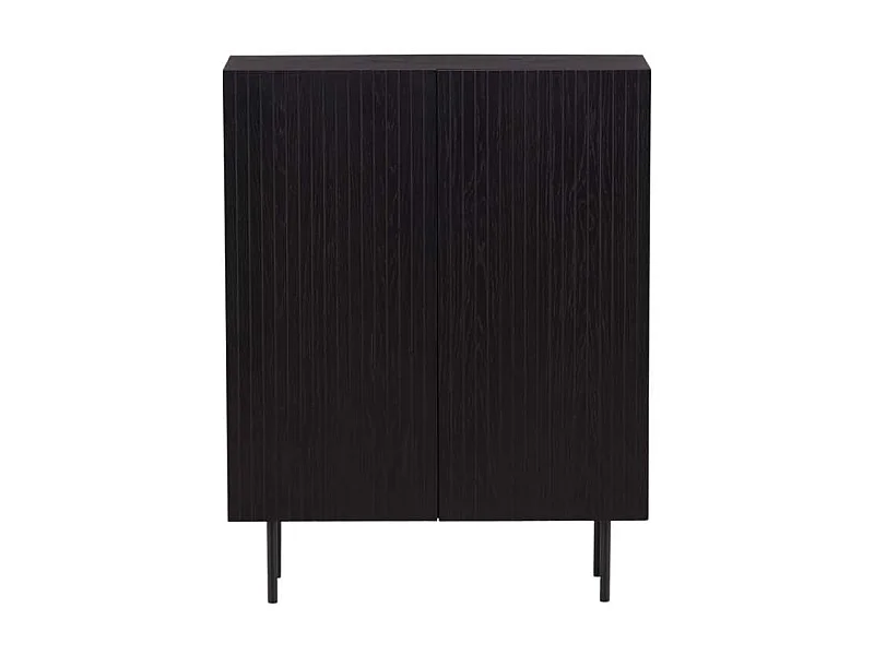 Björkön Sideboard 2 Türen schwarz.