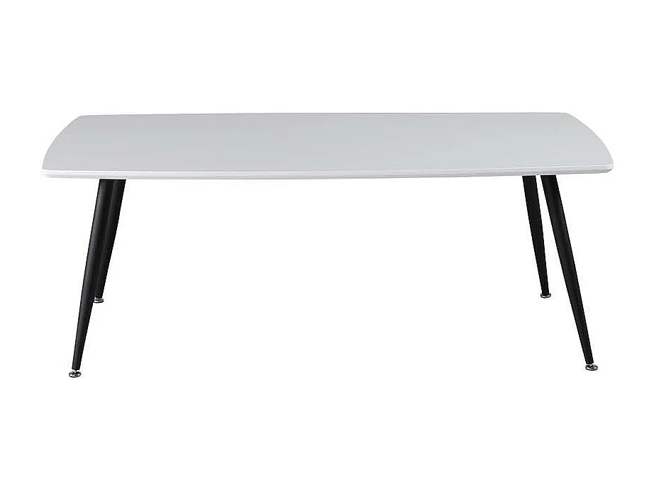 Table Basse Design "Plaza" 120cm Blanc & Noir