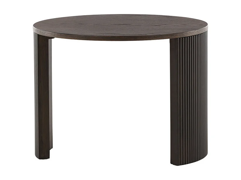 Table Basse Nervurée "Bristol" 60cm Marron