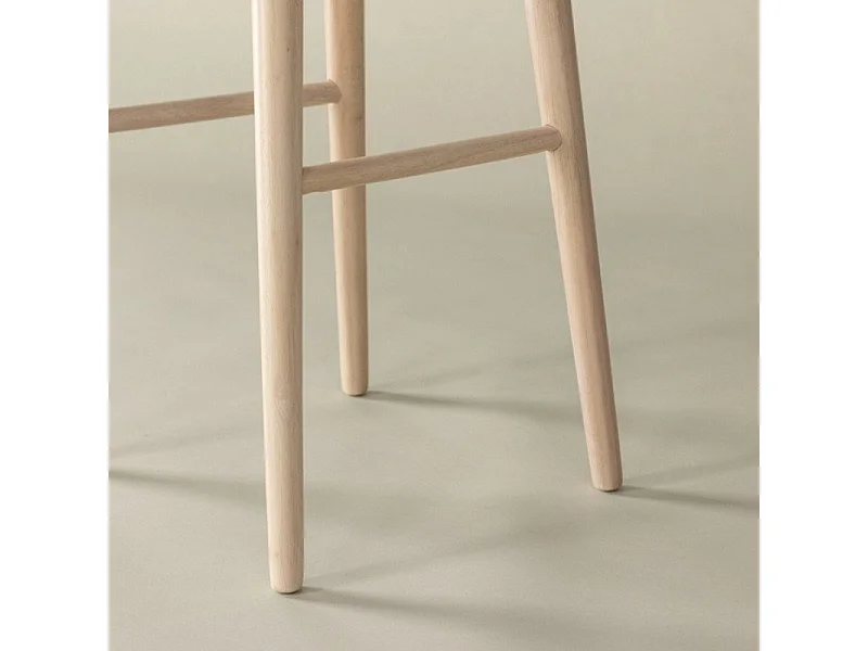 Mollösand tabouret de bar bois whitewash