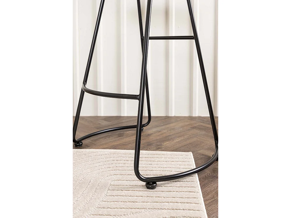 Ozark tabouret de bar noyer foncé, noir